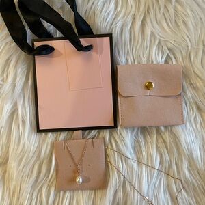 Luxury floating freshwater high luster natural pearl necklace 18” 16” adjustable